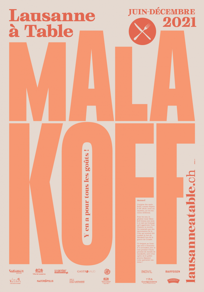 Affiches Lausanne à Table 2021